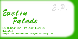 evelin palade business card